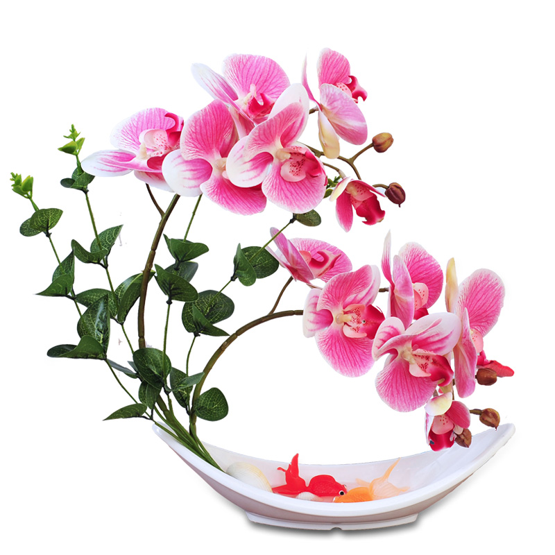 奢殿 艺术花卉挂盘工艺礼品洛阳牡丹花陶瓷花盘 结婚创意客